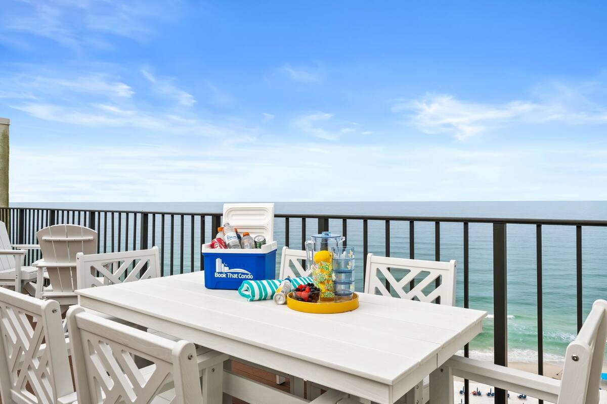Loftsleilighet – deluxe, balkong, havutsikt | Terrasse/patio