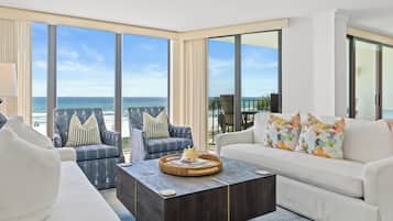 Condo, 2 Bedrooms, Beachfront (Tower 2 - 207) | Living room