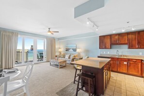 Living area - Laketown Wharf by Book That Condo (Panama City Beach)