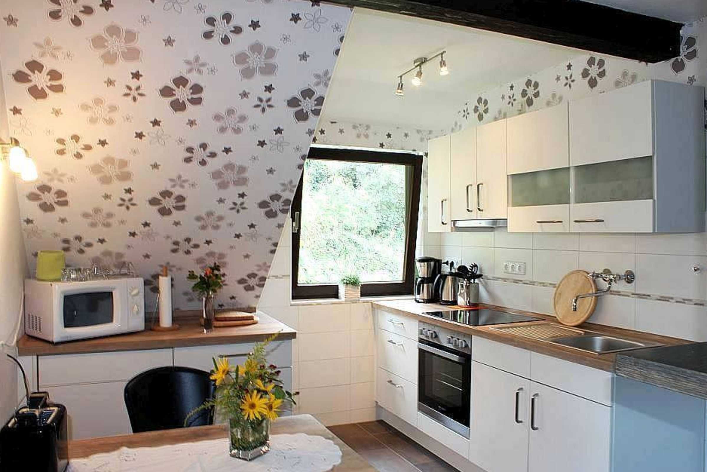 Fridge, microwave, oven, coffee/tea maker