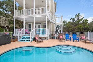 Outdoor pool, a heated pool - 30A 5 Minute Walk to Beach / Private Heated Pool / View / Family Vacation (Santa Rosa Beach)