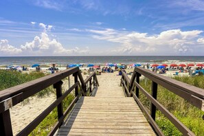Beach nearby, sun-loungers
