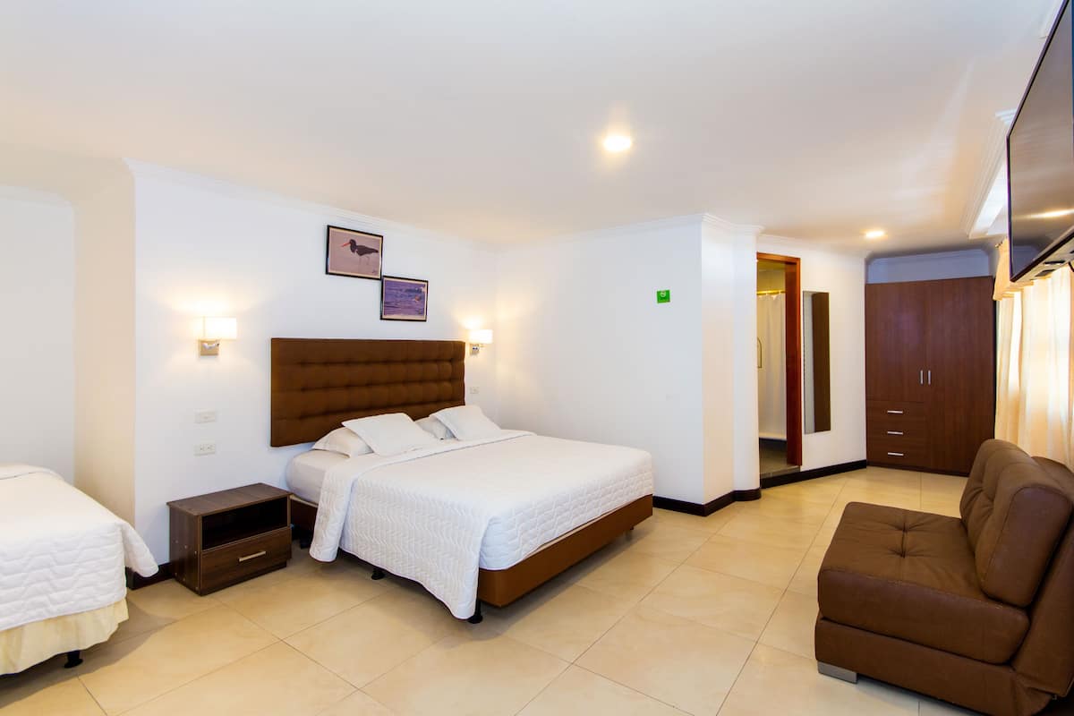 Habitación individual Confort | Escritorio y ropa de cama