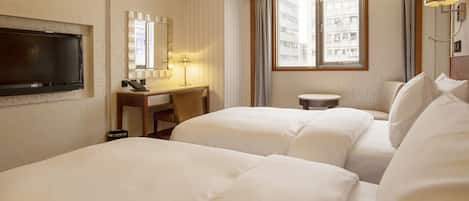 Minibar, desk, blackout drapes, free WiFi