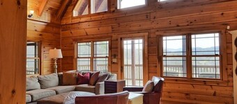Experience luxury in this 6-bedroom cabin in Sugar Grove, NC, ideal for 12!