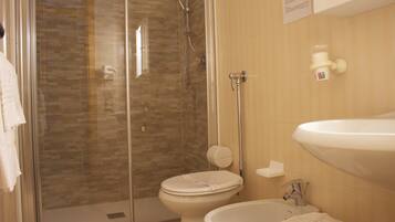 Standard Double or Twin Room, Balcony | Bathroom | Shower, rainfall showerhead, hair dryer, bidet