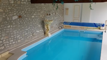 Indoor pool, a heated pool
