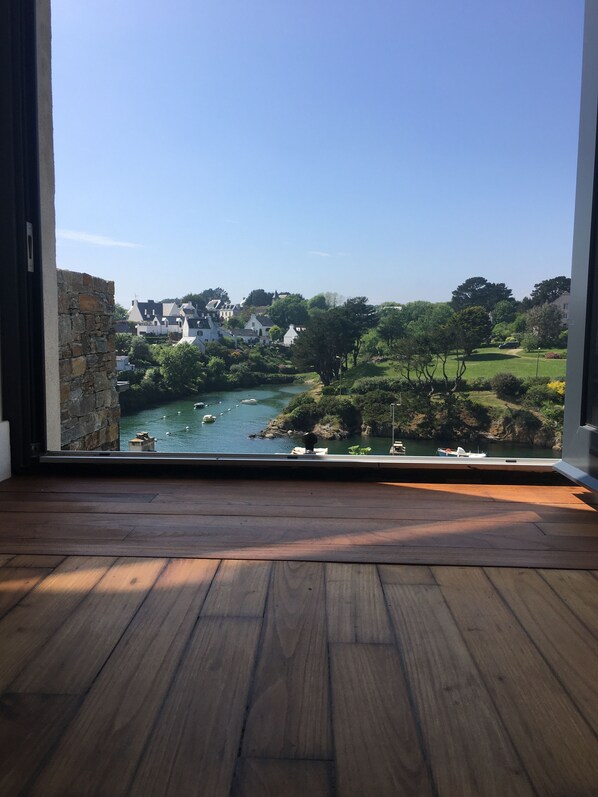 Interior - Exceptional view: House with large terrace and garden in Doelan (Clohars-Carnoët)