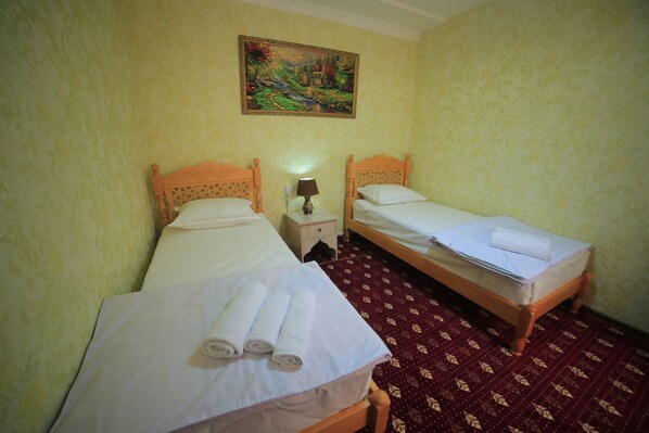 Premium bedding, down duvets, Select Comfort beds, iron/ironing board