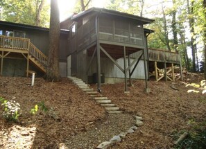 Exterior - Historic Asheville/ Hendersonville area Cabin with Hot Tub & Firepit (Hendersonville)