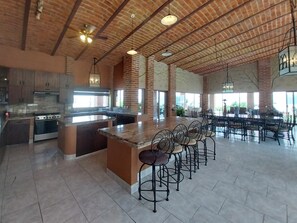 Dining - Villa Colibrí spectacular view of the lake we use 100% renewable energy  (el chante)