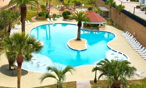 A heated pool