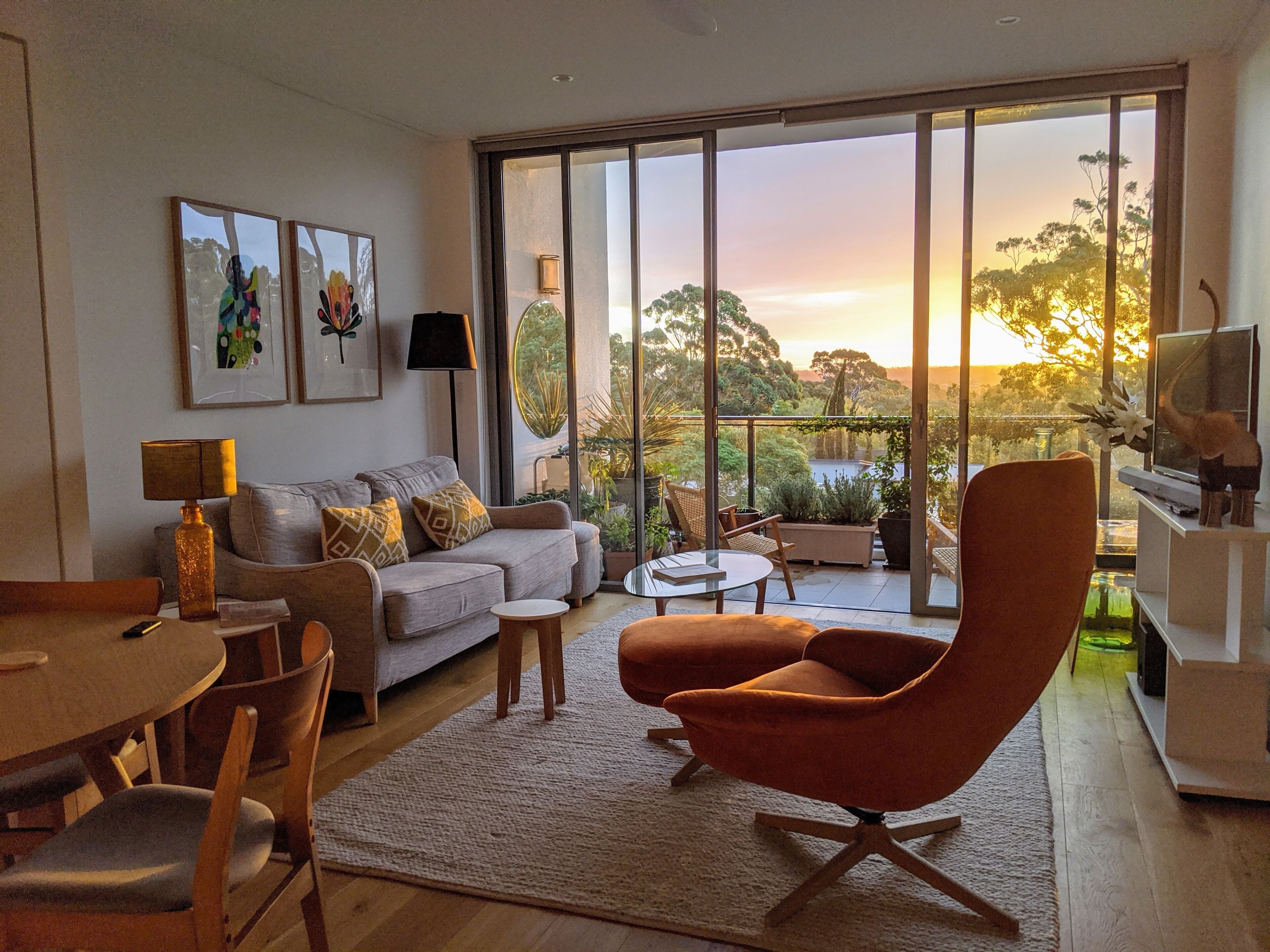 Well appointed, elevated, light filled Apartment