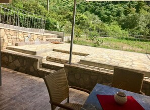 Appartement Supérieur, 2 chambres, terrasse, vue jardin | Vue sur le jardin
