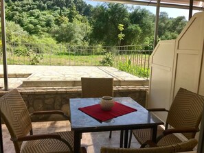 Superior Apartment, 2 Bedrooms, Terrace, Garden View | Terrace/patio