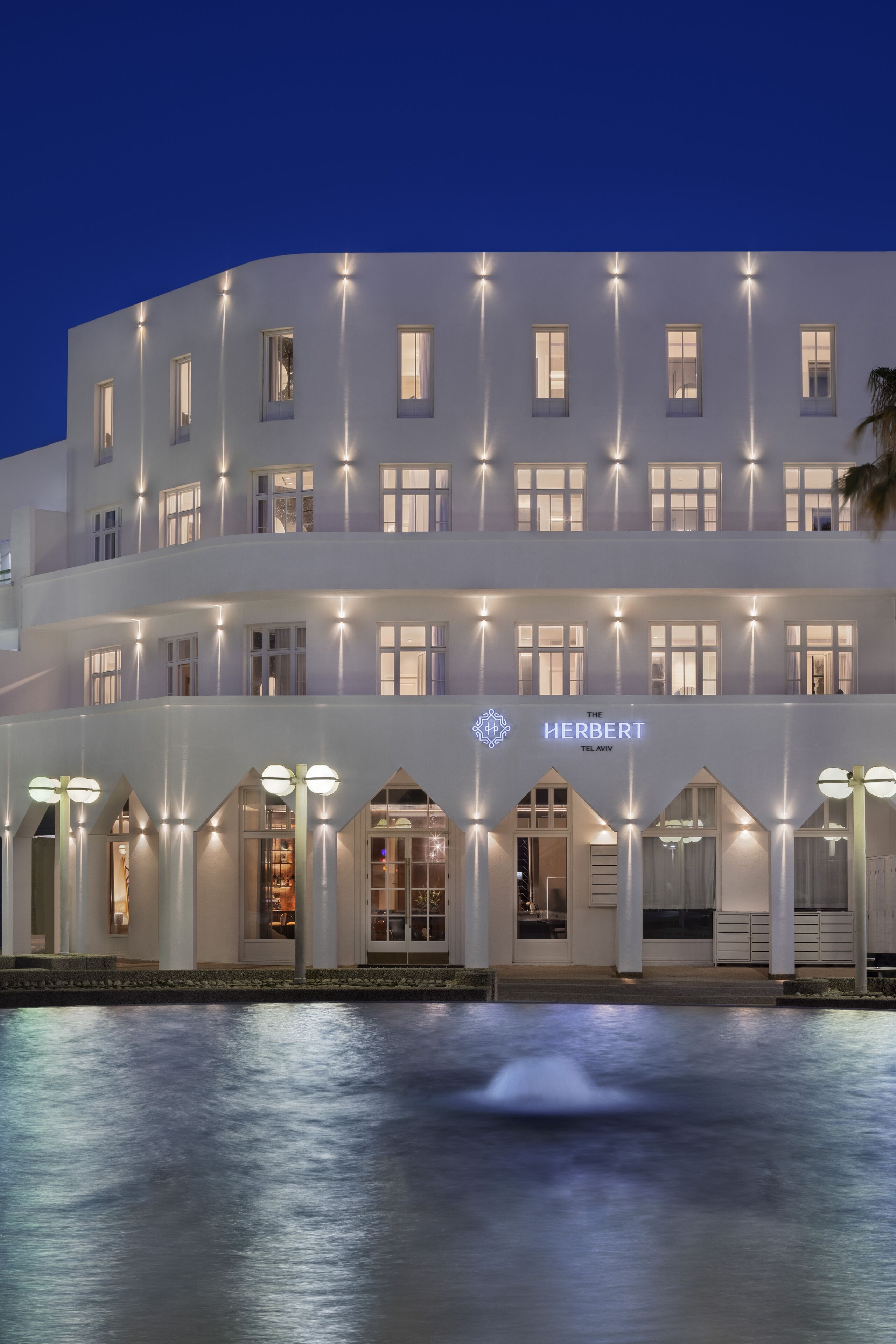 front of property – evening/night