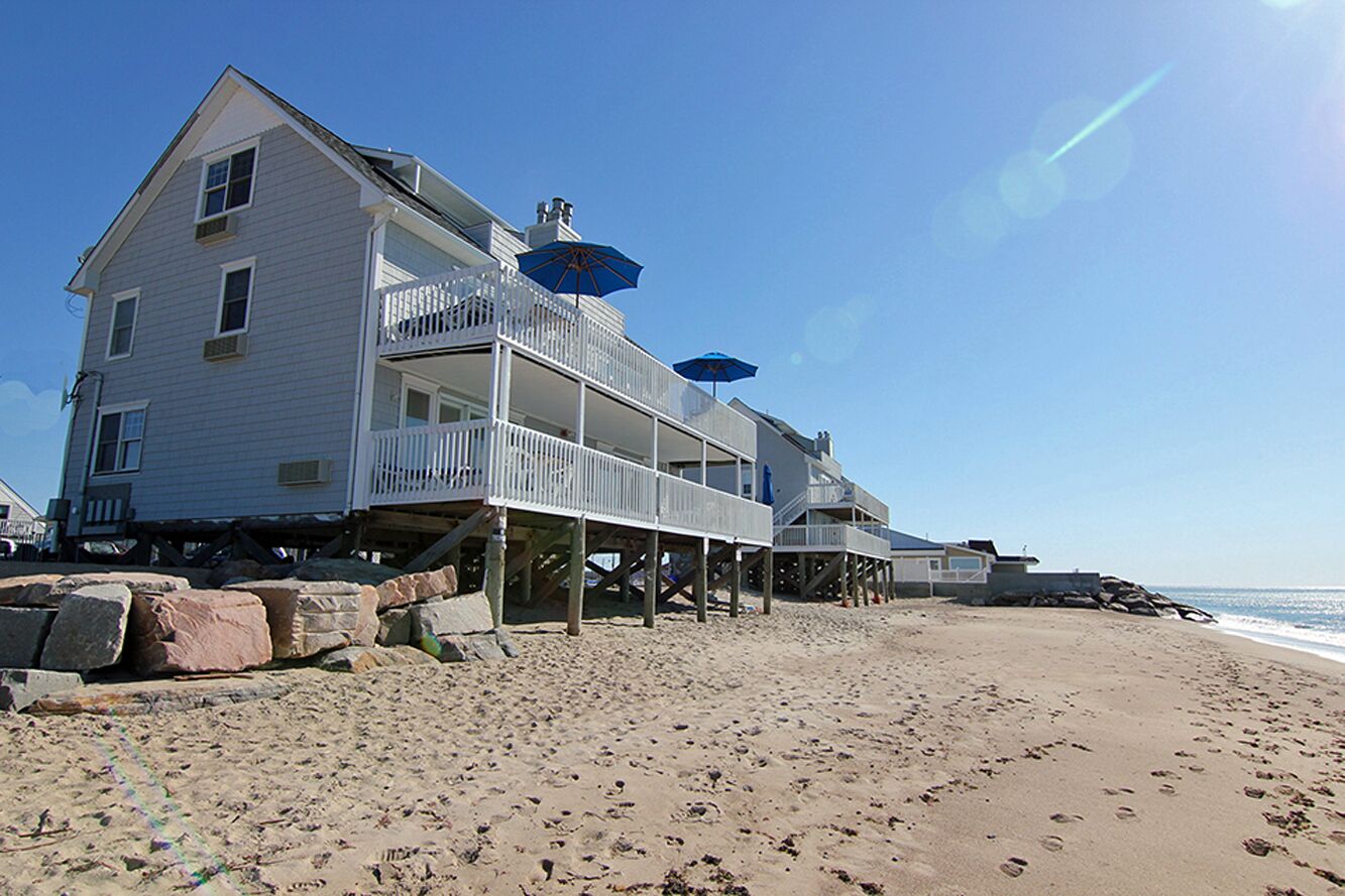 ON THE BEACH <br>2 bed 1 bath 350 feet of private beach on Misquamicut Beach