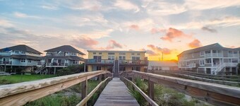 Freshly Renovated Beachfront First Floor Condo With Covered Deck