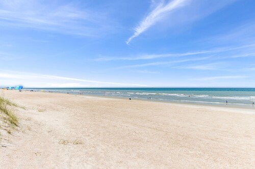 Freshly Renovated Beachfront First Floor Condo With Covered Deck