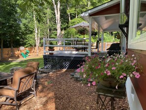 屋外ダイニングエリア