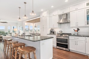 Fridge, microwave, oven, stovetop - Unmatched Oceanfront Elegance - Ensuite Privacy, Gourmet Kitchen, Both Clubs & More! (Bald Head Island)
