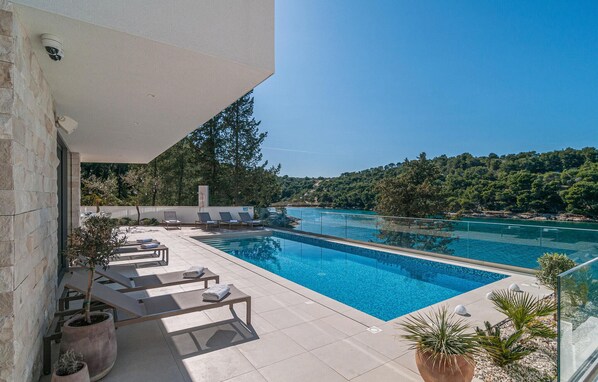 A heated pool