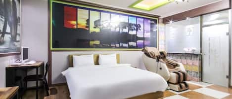 Decoración personalizada, muebles diferentes y wifi gratis
