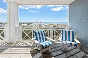 Terrace/patio - Watersound Bridges Gulf-Front Condo, Steps to Sand - 4BR (Panama City Beach)