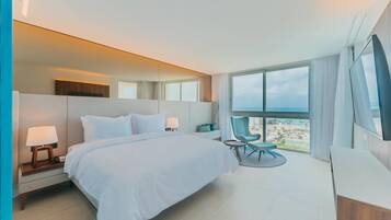 Suite, non-fumeurs, vue océan (2 King & 2 Single Beds) | Literie de qualité supérieure, matelas mémoire de forme