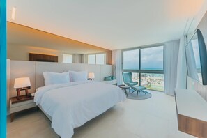 Suíte, para não fumantes, vista para o oceano (2 King & 2 Single Beds) | Roupas de cama premium