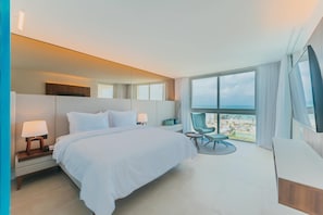 Suíte, para não fumantes, vista para o oceano (2 King & 2 Single Beds) | Roupas de cama premium
