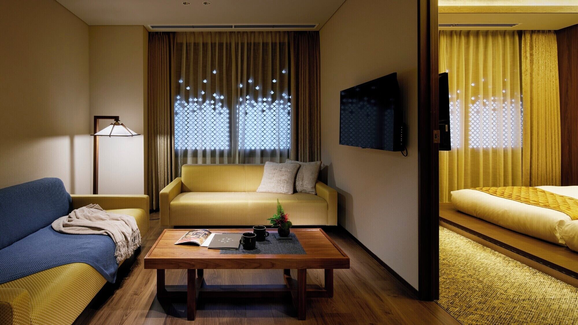 エグゼクティブ ルーム ベッド (複数台) 禁煙 キッチン | 客室ごとに 異なる装飾、遮光カーテン、防音設備、WiFi (無料)