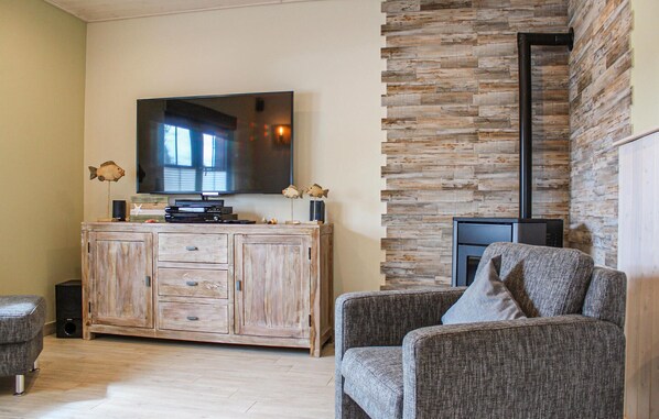 Kamin, DVD-Player, Stereoanlage