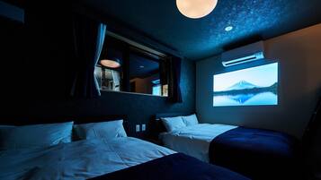 Down comforters, memory foam beds, free WiFi, bed sheets