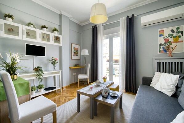 Căn hộ, 1 phòng ngủ, ban công, quang cảnh thành phố | Nội thất