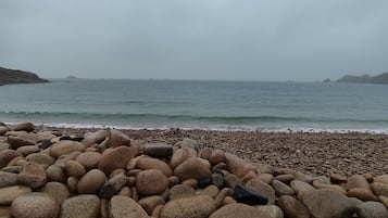 On the beach