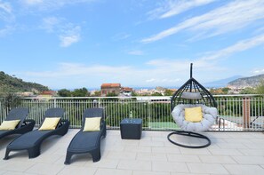 Ferienhaus, 3 Schlafzimmer, Balkon, Gartenblick | Blick von der Unterkunft