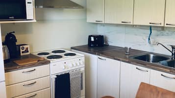 Apartment, 1 Bedroom (A8) | Private kitchen | Full-size fridge, microwave, dishwasher, coffee/tea maker