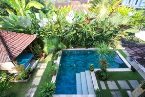 Outdoor pool - Villa Semua Suka, the Ricefields of Ubud, 2bd2baacpoolbest Bkfast in Bali (Ubud)