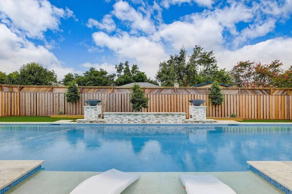 Una piscina riscaldata