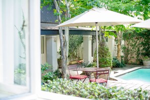 Room, 1 Bedroom, Fireplace | Terrace/patio