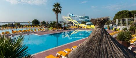 Piscine extérieure, piscine chauffée