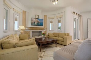 Villa, 5 Bedrooms, Smoking, Private Pool | Living area | Flat-screen TV