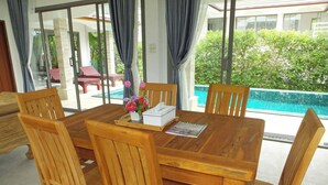 Villa, 3 Bedrooms, Smoking, Private Pool | Dining - Soda POP Samui Pool Villa Bophut-fisherman View (Koh Samui)