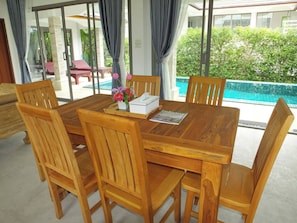 Villa, 3 Bedrooms, Smoking, Private Pool | Dining - Soda POP Samui Pool Villa Bophut-fisherman View (Koh Samui)