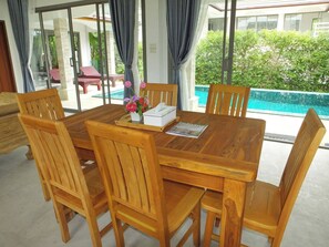 Villa, 3 Bedrooms, Smoking, Private Pool | Dining - Planetz Ko Samui Best Relaxe Peaceful Private Pool Villa (Koh Samui)