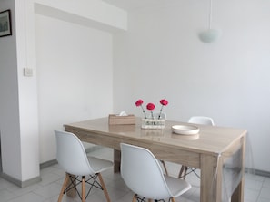 Apartment, 2 Bedrooms, Balcony, City View | Dining room - La Péninsule - Town Apartment in Curepipe 1 (Curepipe)