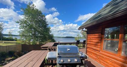 Adirondack Lakeside Lodging, Wrap Around Deck, Panoramic Lakeviews, Beach Access