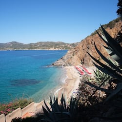 Private beach