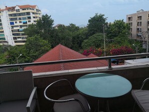 Huoneisto, 1 makuuhuone, tupakointi sallittu, parveke | Näkymä majoituspaikasta